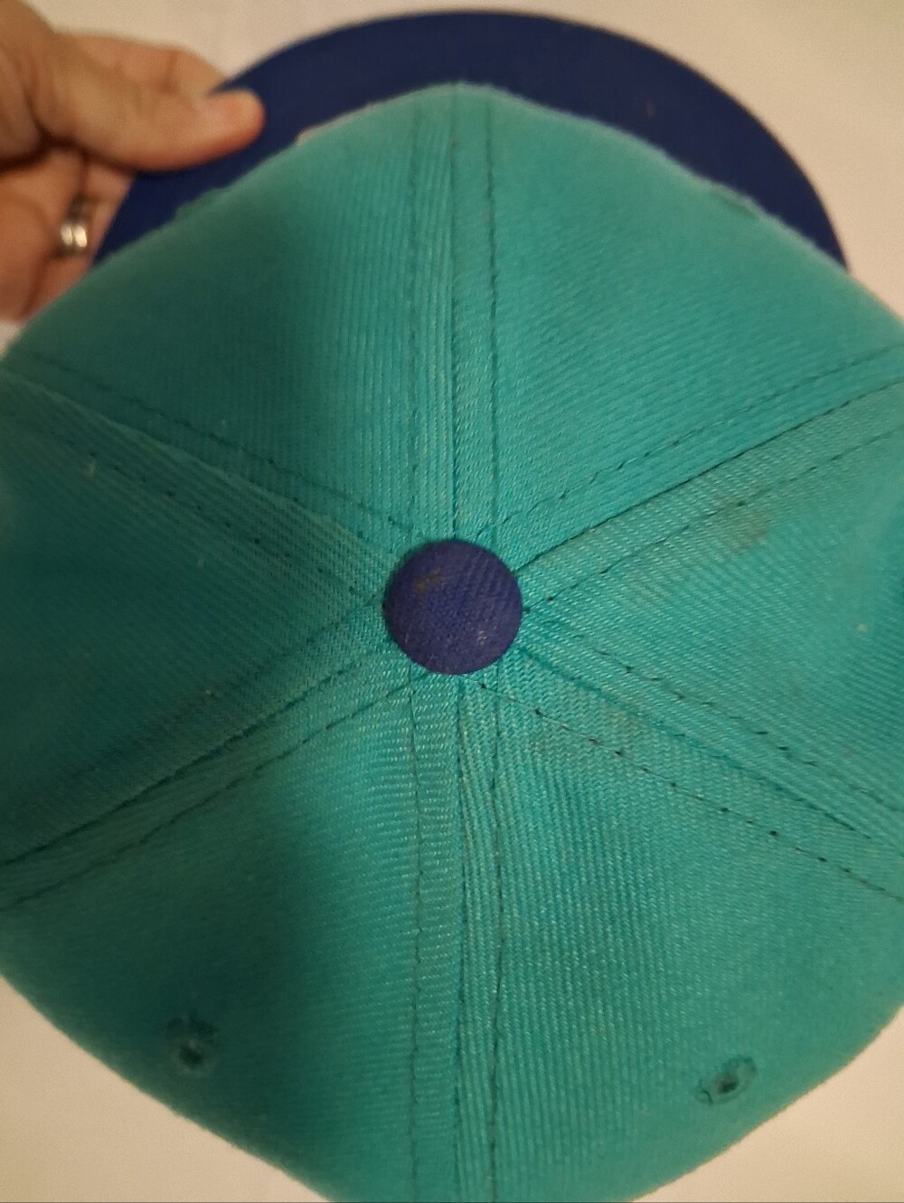 Cooperstown Collection MLB Tampa Bay Rays Teal and Navy Hat, Embroidered Logo - Picture 4 of 5